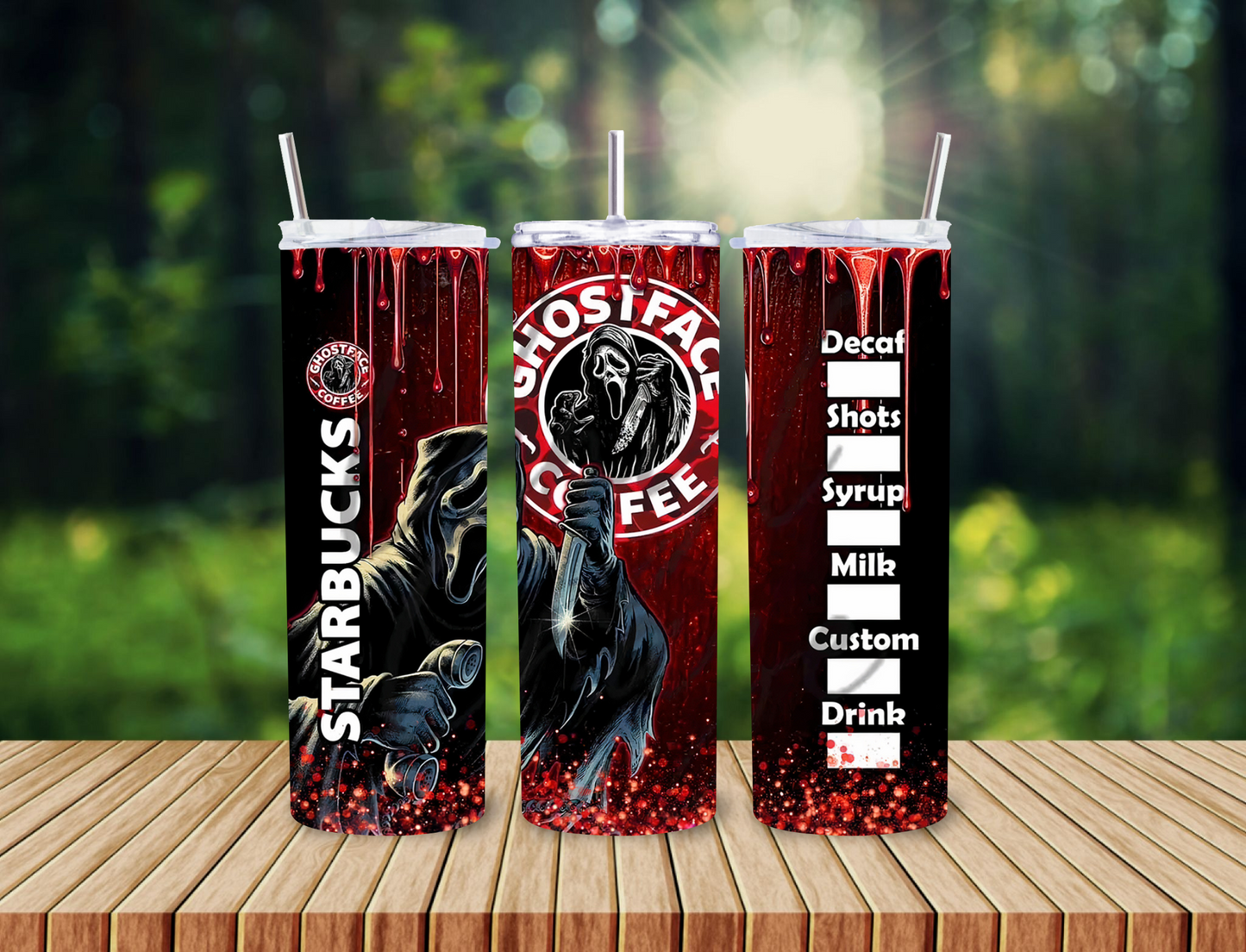20oz GhostFace Starbucks