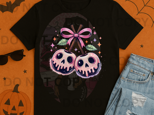 “Spooky Cherry Skulls Halloween Tees”