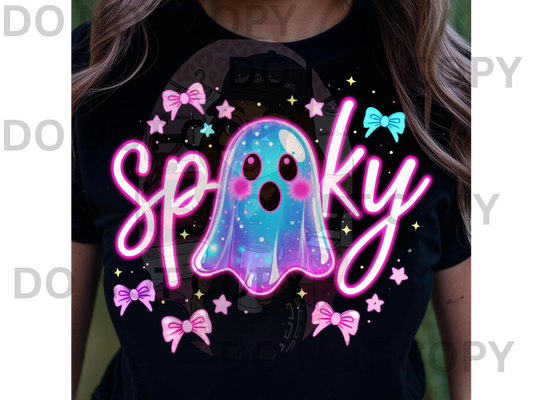 “Pink Spooky Ghosts & Bows Tees”