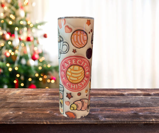 20 oz Skinny Cafécito Y Chisme Tumbler”