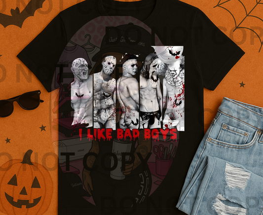 “I Like Bad Boys Halloween Tee”